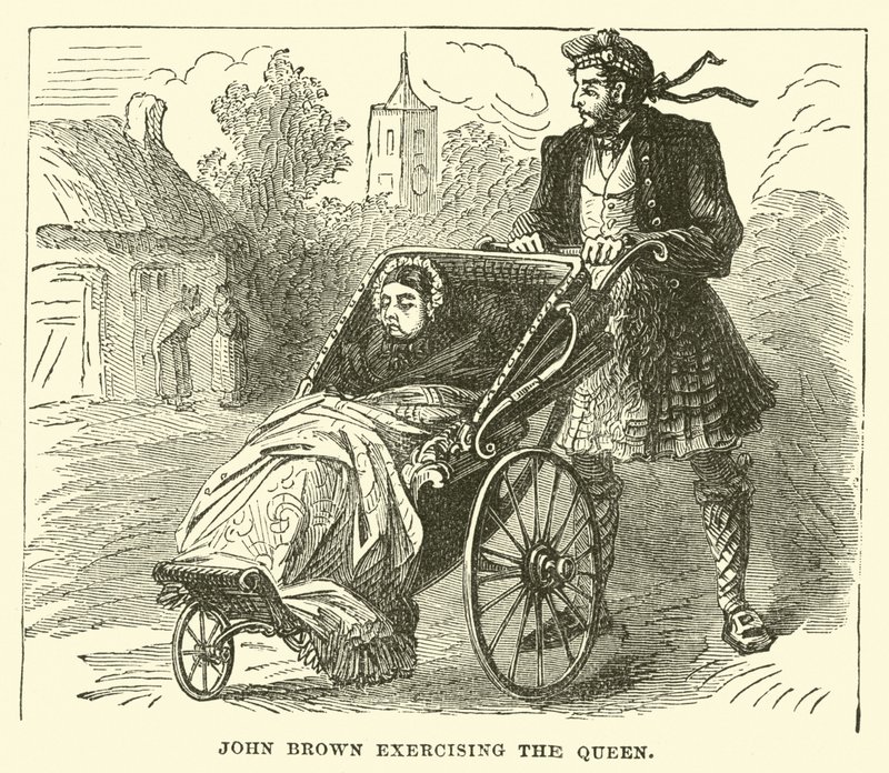 John Brown che esercita la Regina da English School