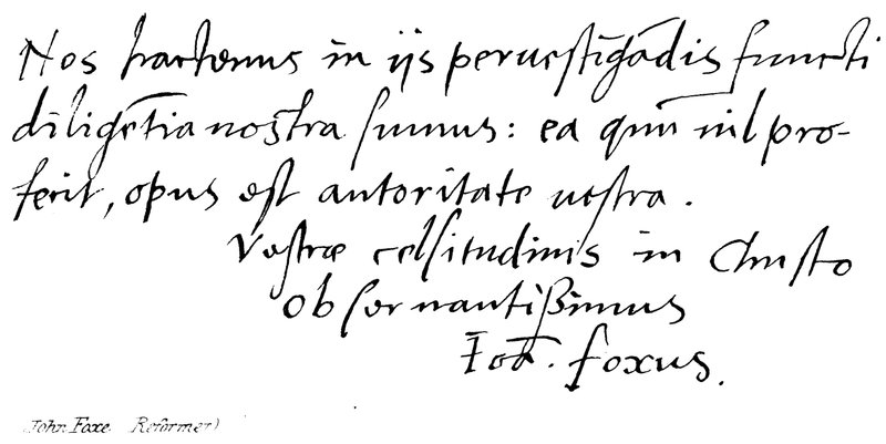 John Foxe, (Riformatore) da English School