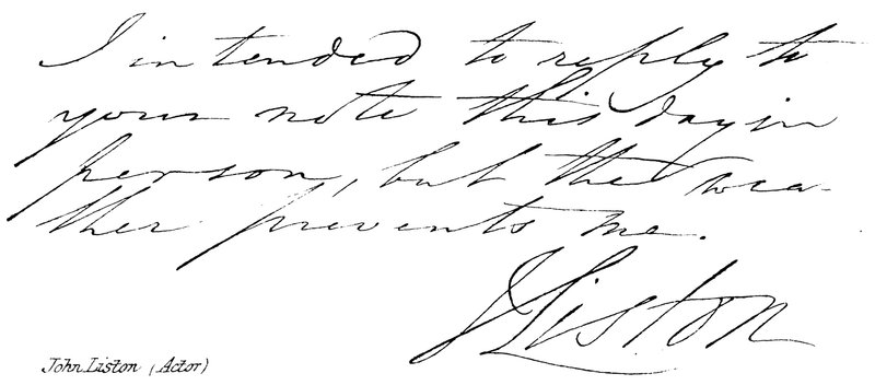 John Liston (attore) da English School