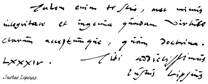 Justus Lipsius da English School