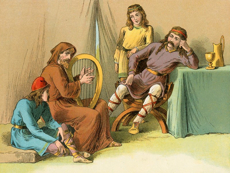 Re Alfredo nella tenda di Guthrum da English School
