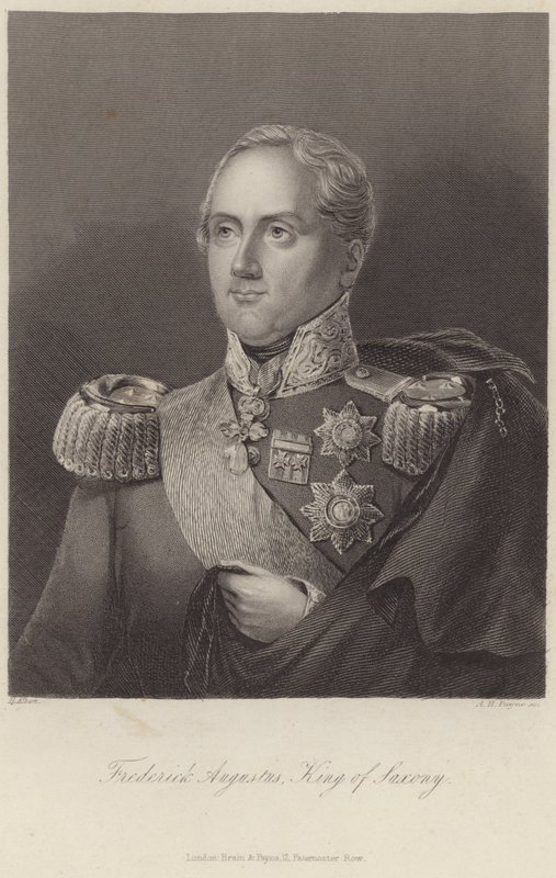 Re Federico Augusto I di Sassonia da English School