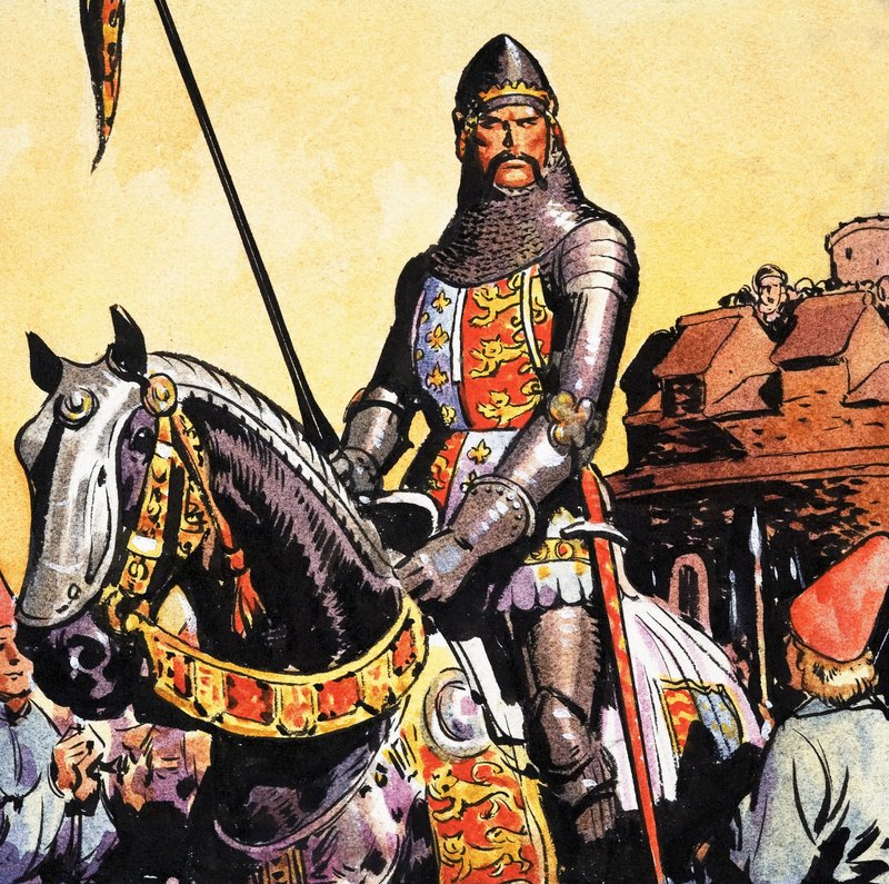 Cavaliere a cavallo da English School