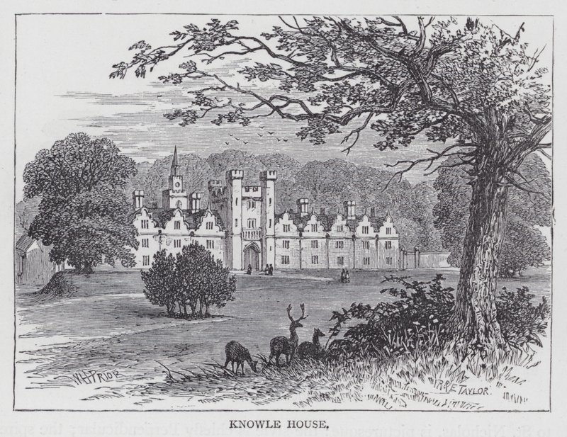 Casa Knowle (incisione) da English School