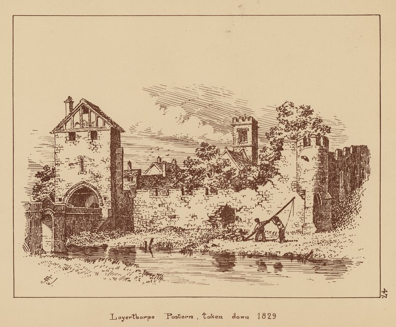 Layerthorpe Postern, demolito nel 1829 da English School