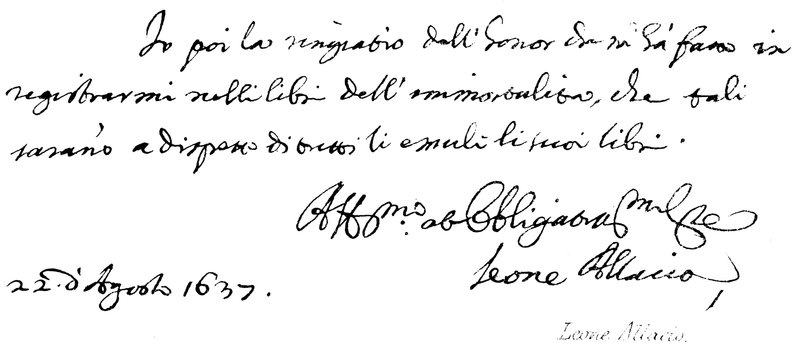 Leone Allacio da English School