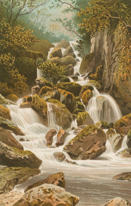 Cascate di Lodore--Derwentwater da English School