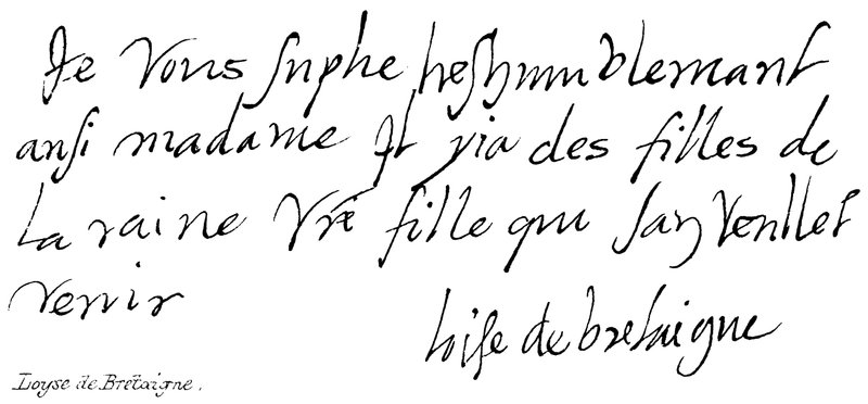 Loyse de Bretaigne da English School