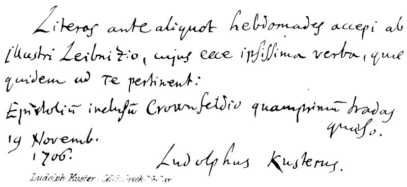 Ludolph Kuster (celebre studioso di greco) da English School