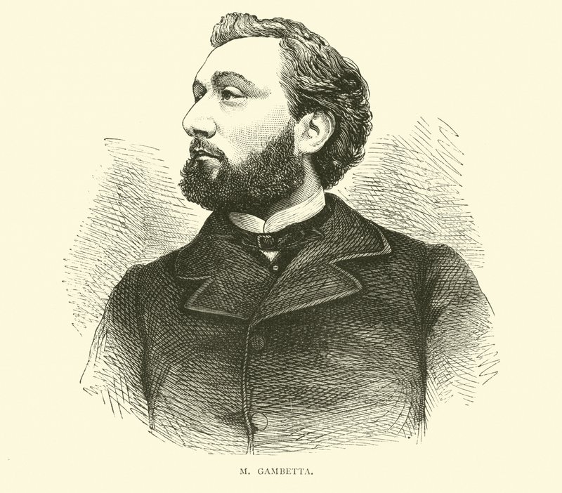 M Gambetta, settembre 1870 da English School