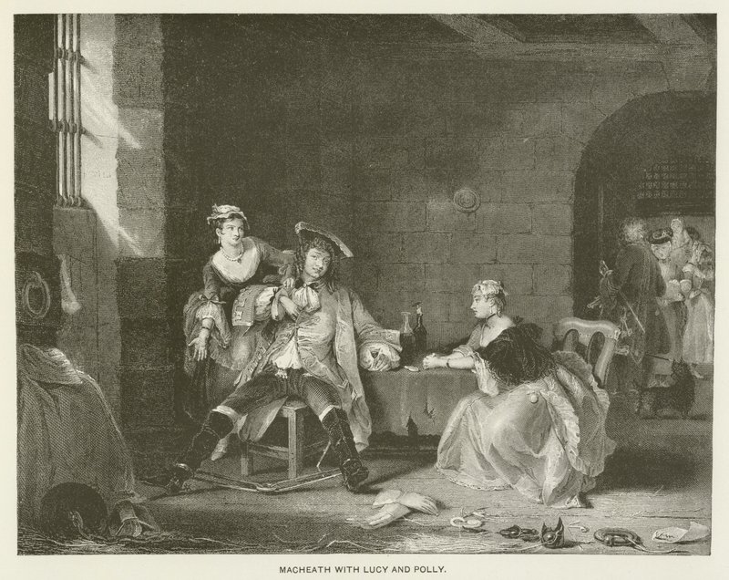 Macheath con Lucy e Polly da English School