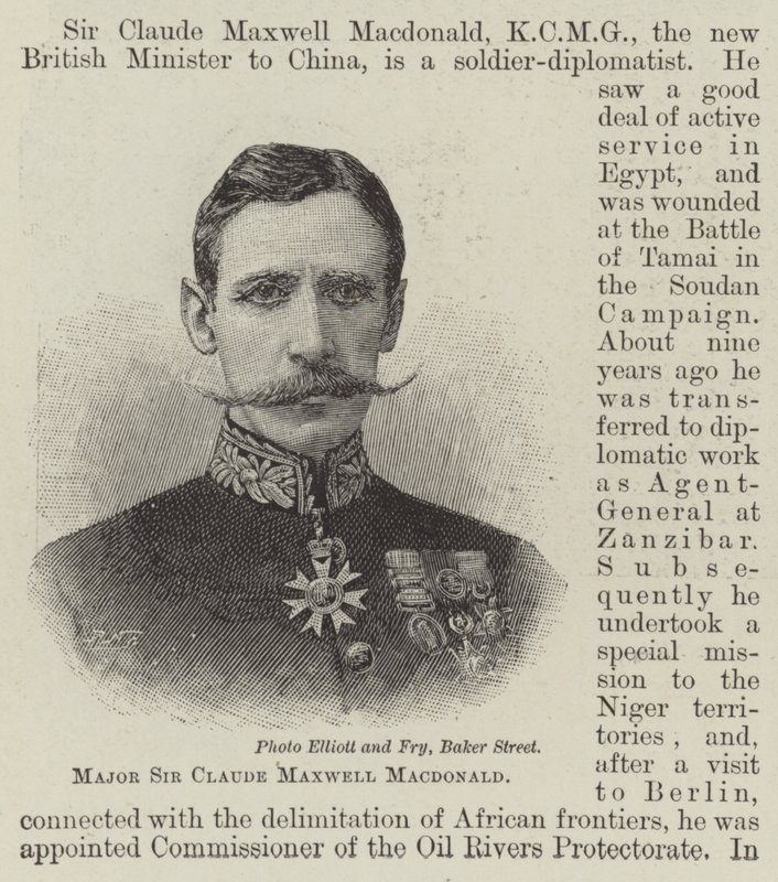 Maggiore Sir Claude Maxwell Macdonald da English School