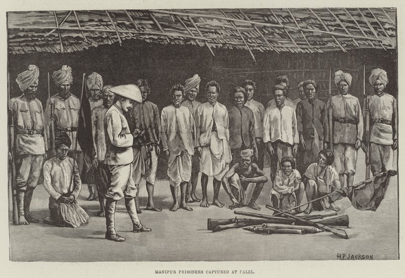 Prigionieri di Manipur catturati a Palel da English School