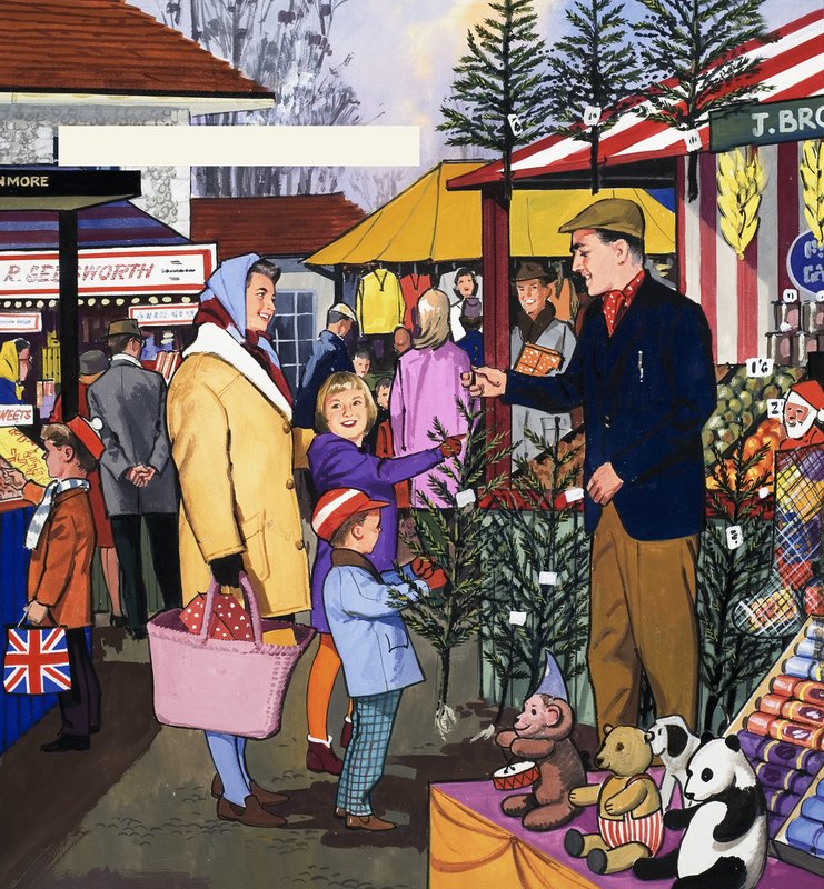 Commerciante del mercato da English School