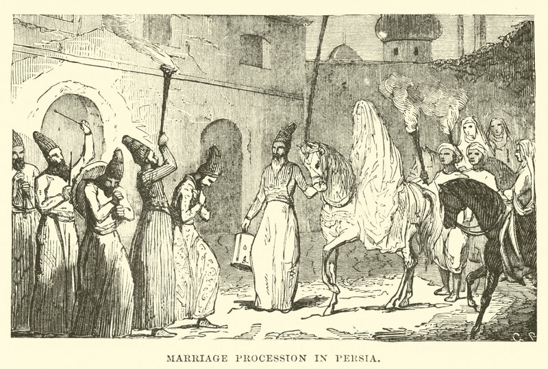 Processione nuziale in Persia da English School