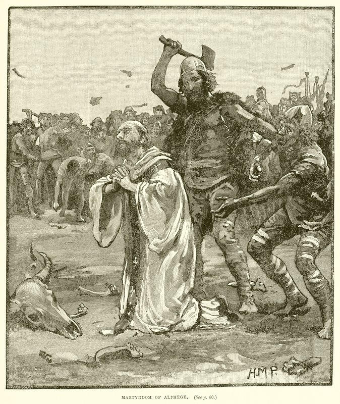 Martirio di Alphege da English School