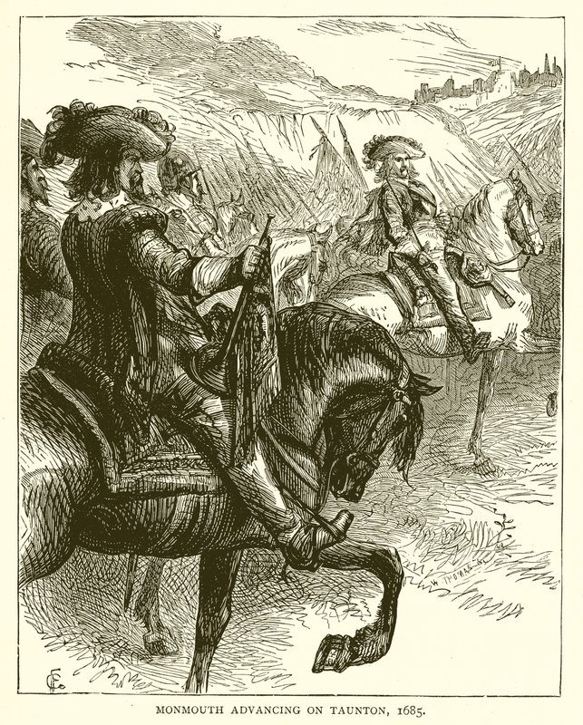 Monmouth avanza su Taunton, 1685 da English School