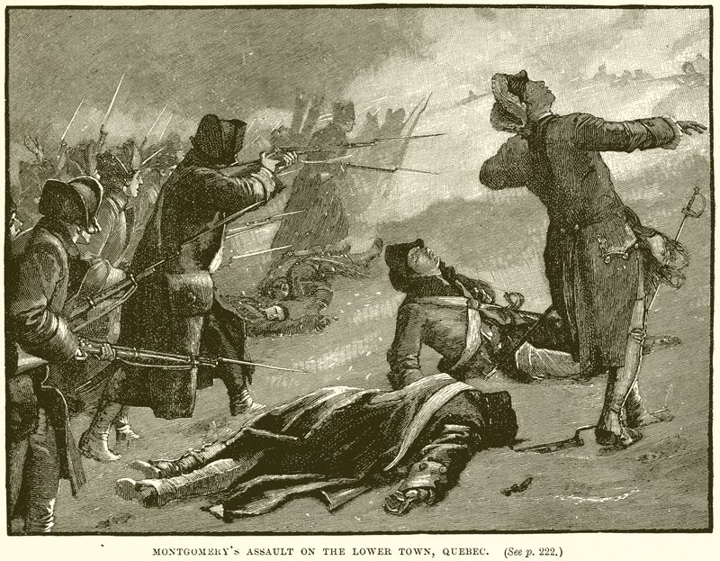 Assalto di Montgomery alla città bassa, Quebec da English School