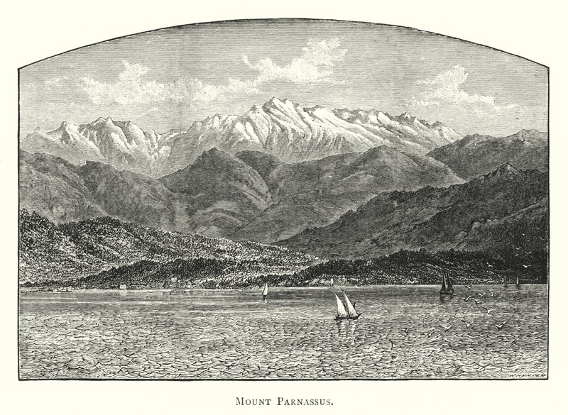 Monte Parnaso (incisione) da English School