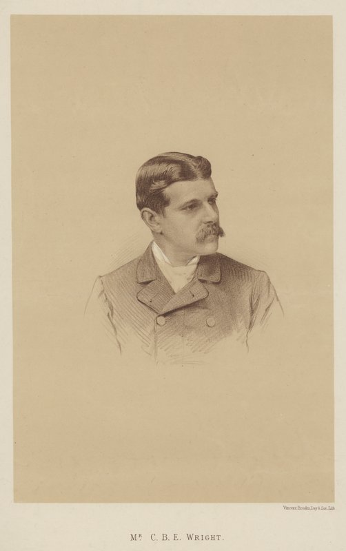 Mr C B E Wright (litografia) da English School