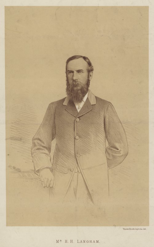 Mr H H Langham (litografia) da English School