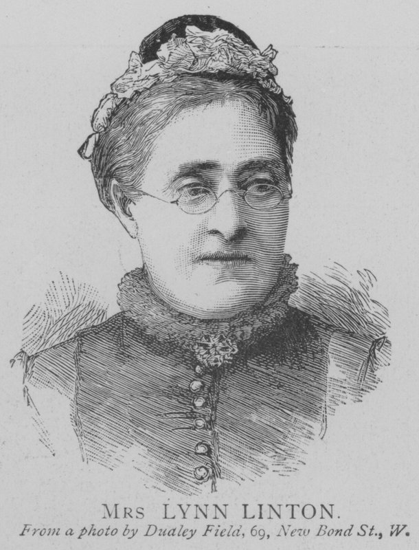 Mrs Lynn Linton (incisione) da English School