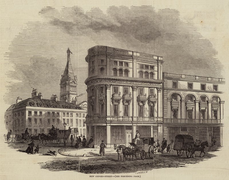 New Oxford-Street (incisione) da English School