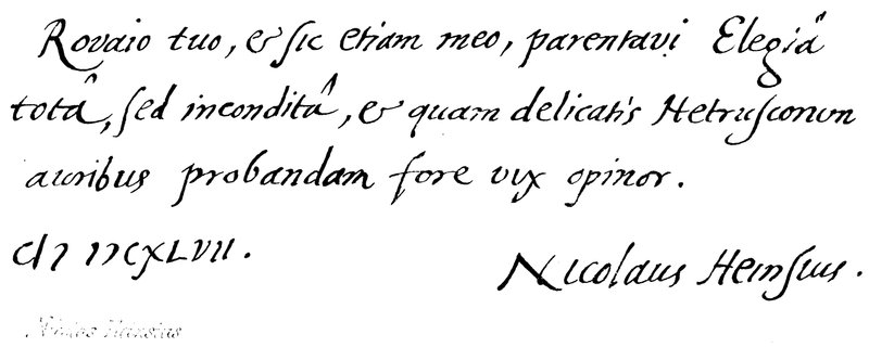 Nicolas Heinsius da English School