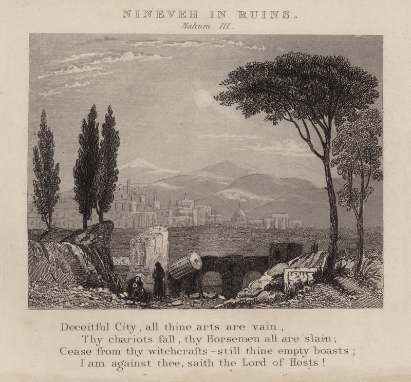 Ninive in rovina, Nahum III da English School