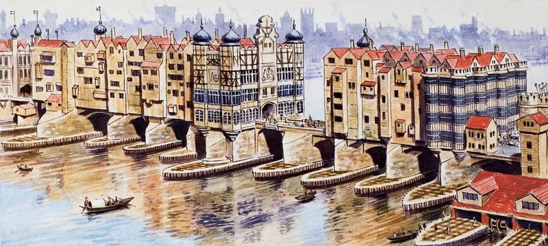 Vecchio ponte di Londra da English School