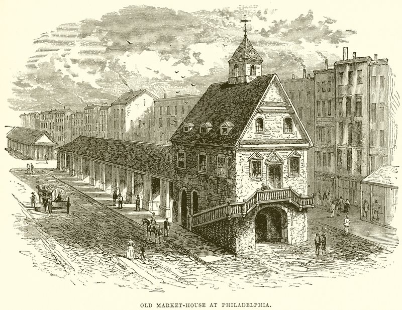 Vecchio mercato di Philadelphia da English School