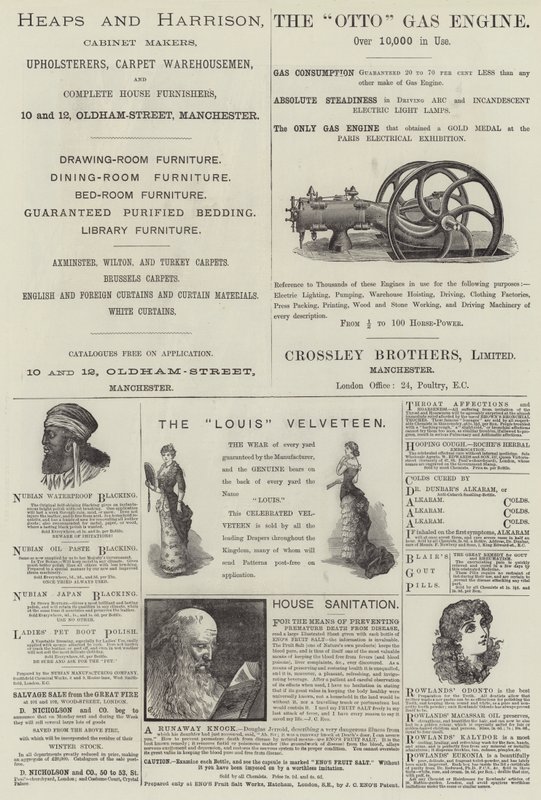 Pagina di pubblicità (incisione) da English School