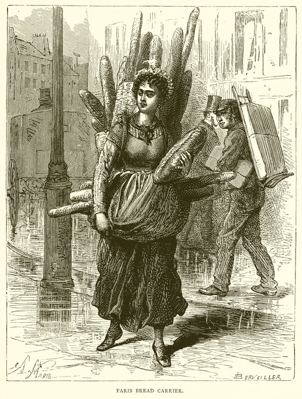 Portatore di pane di Parigi da English School