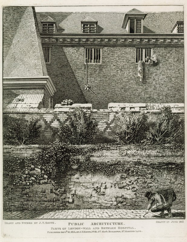 Parte del Muro di Londra e Ospedale di Betlemme da English School