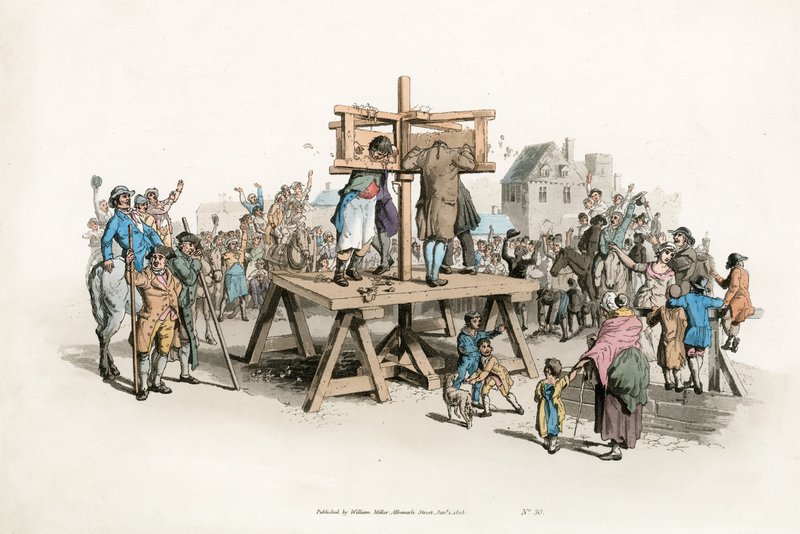 La gogna. 1805 da English School