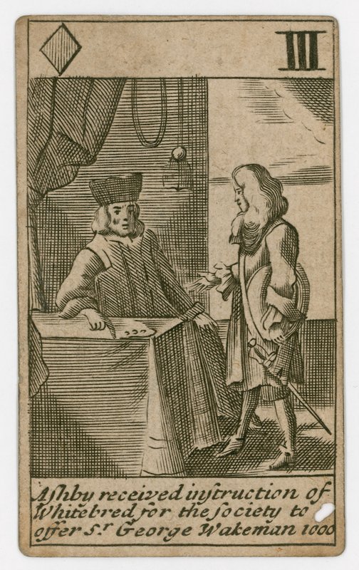 Carta da gioco del complotto papista da English School