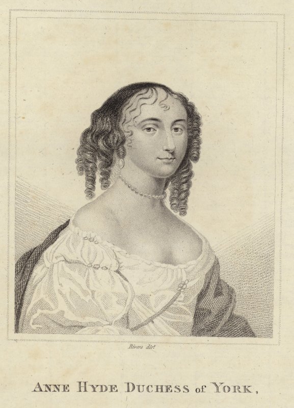 Ritratto di Anne Hyde da English School