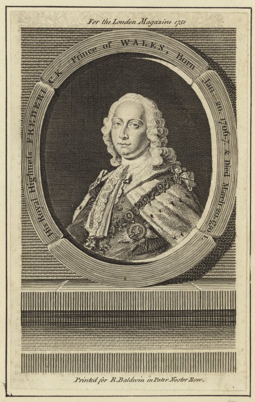 Ritratto di Federico, Principe di Galles da English School