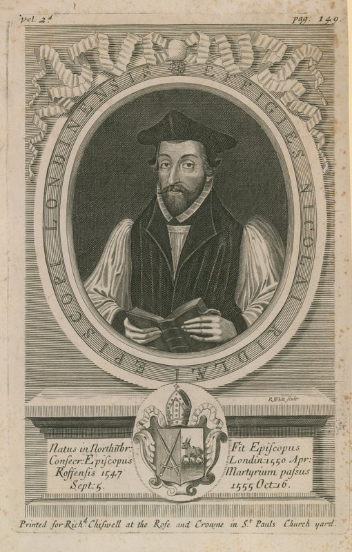 Ritratto di Nicholas Ridley da English School