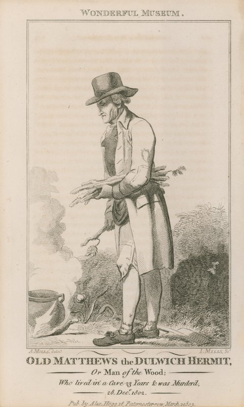 Ritratto di Old Matthews da English School