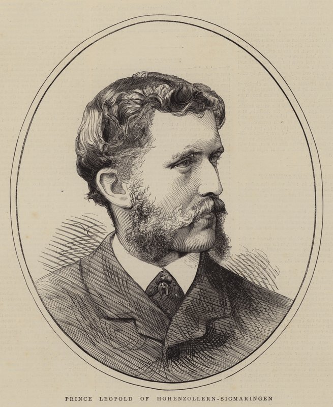 Principe Leopoldo di Hohenzollern-Sigmaringen (incisione) da English School