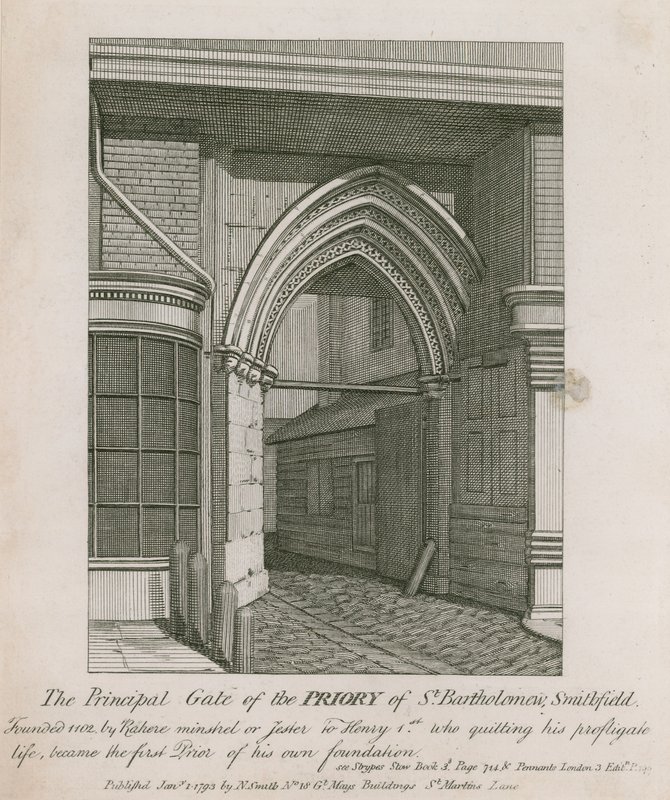 Priorato di San Bartolomeo, Smithfield da English School