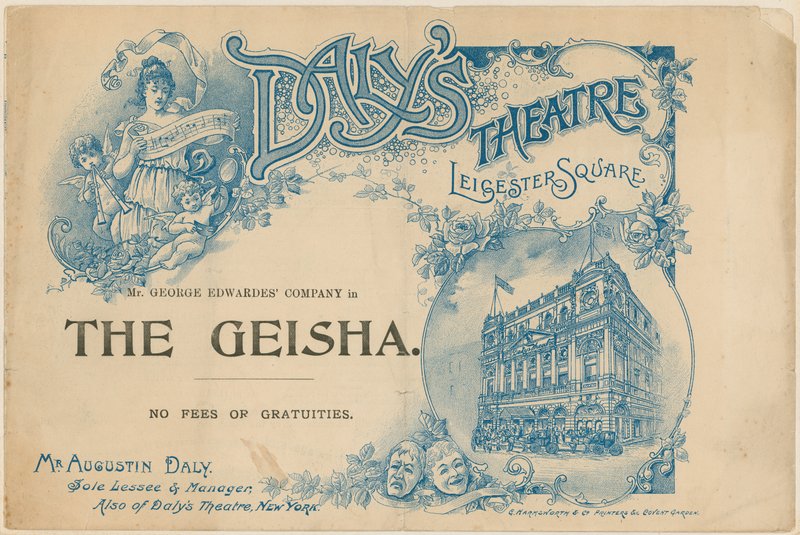 Copertina del programma per The Geisha da English School
