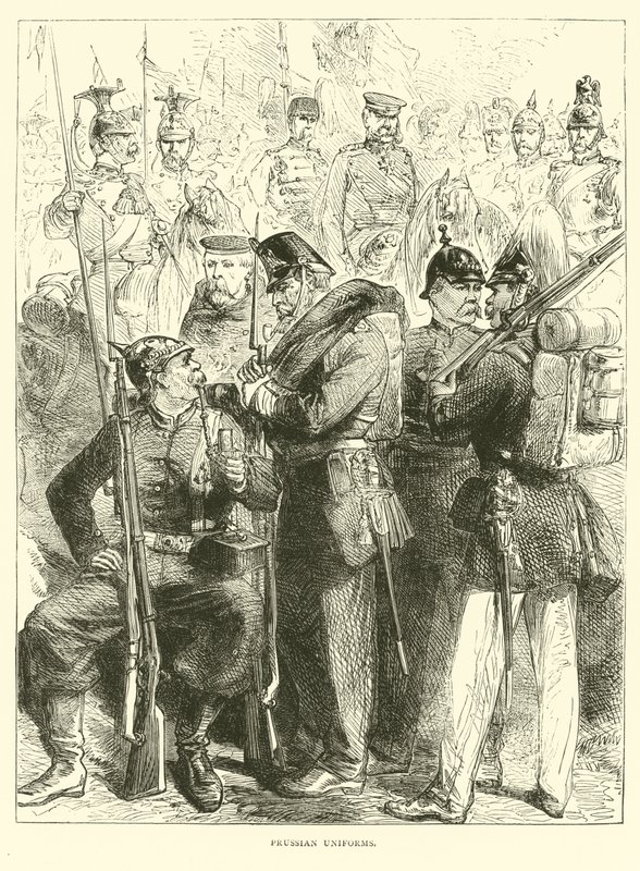 Uniformi prussiane, agosto 1870 da English School