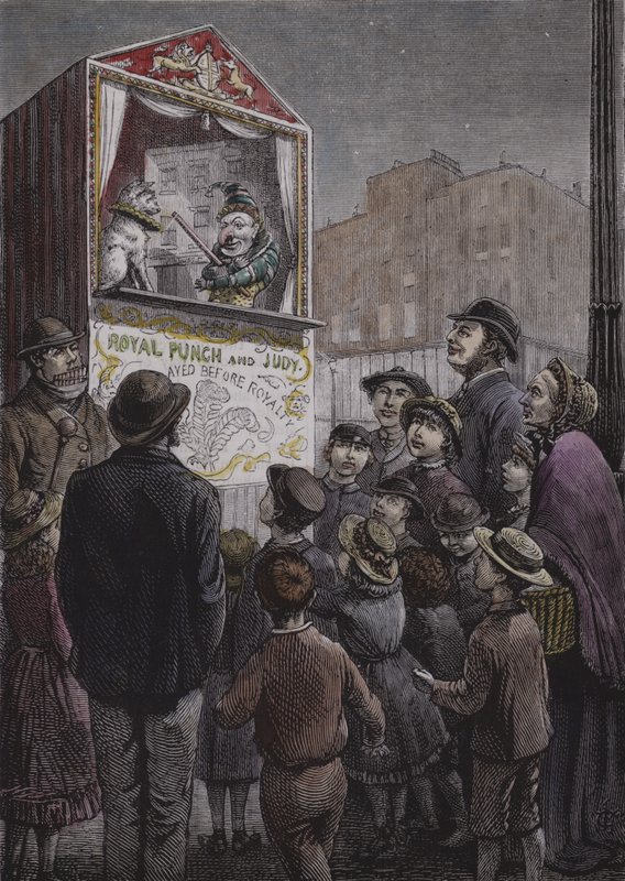Spettacolo di Punch e Judy da English School