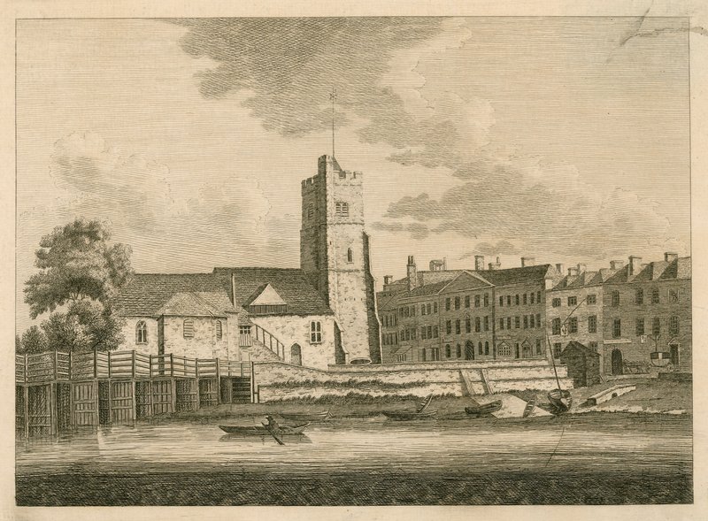 Ponte e Chiesa di Putney, Londra da English School