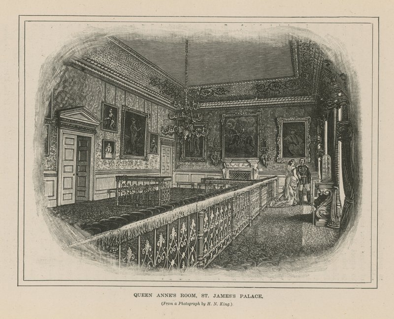 Sala della Regina Anna a St Jamess Palace da English School