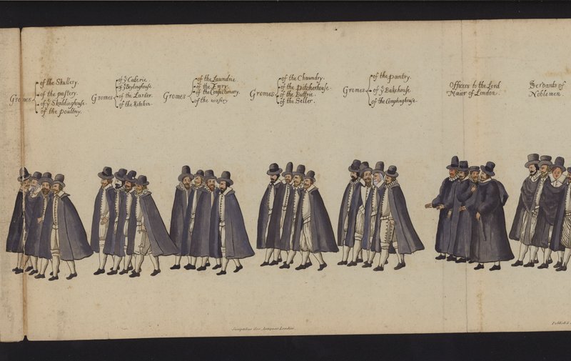 Processione funebre di Elisabetta I da English School