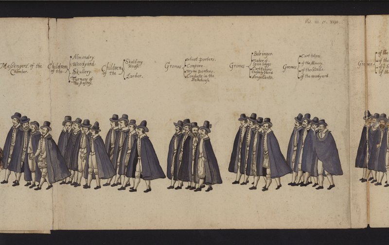 Processione funebre della regina Elisabetta I da English School