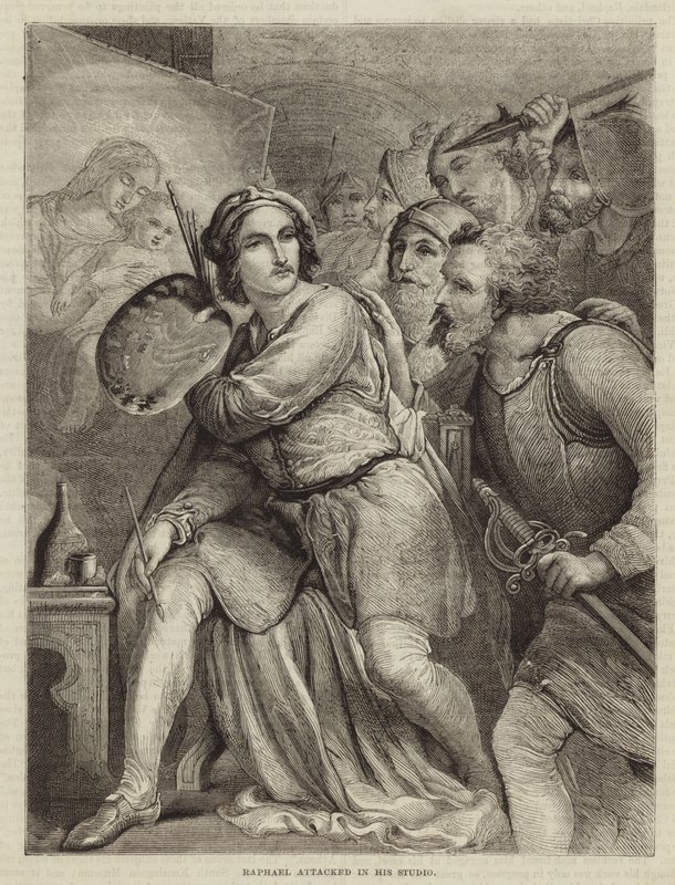 Raffaello attaccato nel suo studio da English School